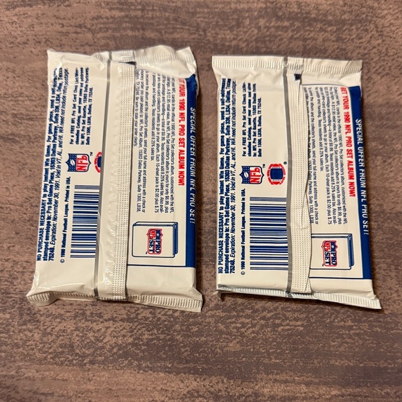 NFL Pro Set 1990 Series II Cards - 2 unopened packs. New. - Picture 2 of 3